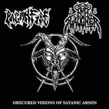 NUNSLAUGHTER / PAGANFIRE “Obscured Visions of Satanic Arson” CD