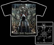 BLOOD STAINED DUSK "Black Faith Inquisition" T-Shirt Size Large