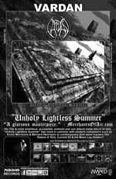 VARDAN "Unholy Lightless Summer" 11" x 17" Black & White Poster