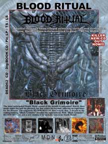 BLOOD RITUAL "Black Grimoire" 18" x 24" Color Poster