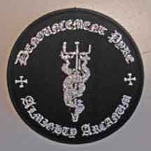 DENOUCEMENT PYRE "Almighty Arcanum’" (metallic circular design) Woven Patch