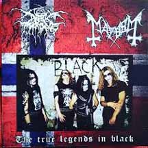 DARK THRONE / MAYHEM "The True Legends In Black" Digi CD